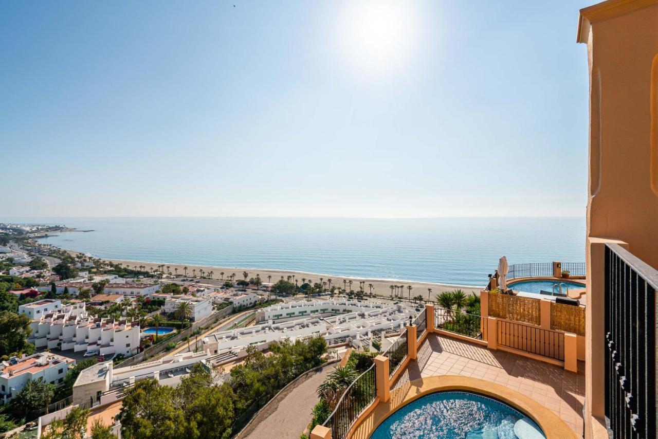 Chalet Con Vistas Al Mar Y Piscina Mojacar Bagian luar foto