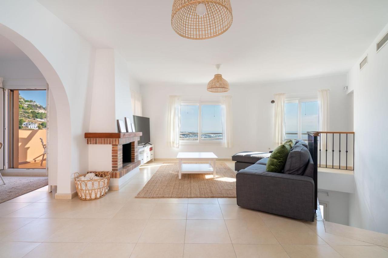 Chalet Con Vistas Al Mar Y Piscina Mojacar Bagian luar foto