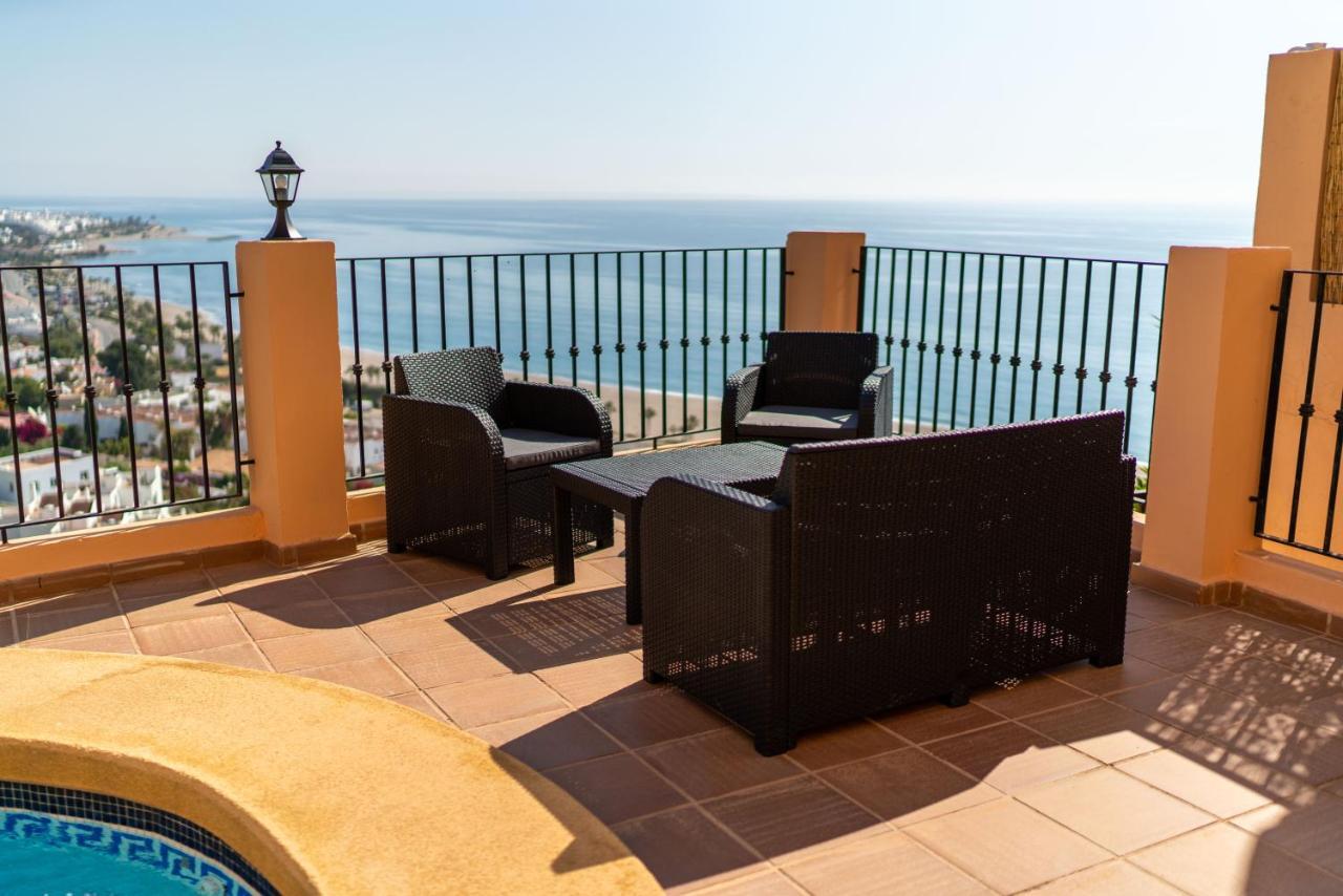 Chalet Con Vistas Al Mar Y Piscina Mojacar Bagian luar foto
