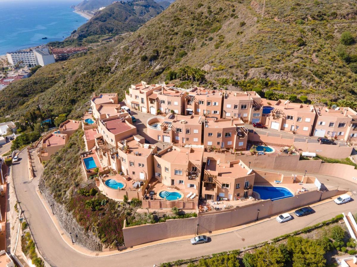 Chalet Con Vistas Al Mar Y Piscina Mojacar Bagian luar foto