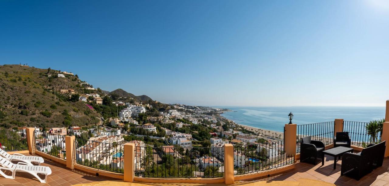 Chalet Con Vistas Al Mar Y Piscina Mojacar Bagian luar foto