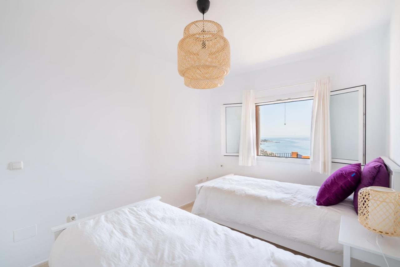 Chalet Con Vistas Al Mar Y Piscina Mojacar Bagian luar foto