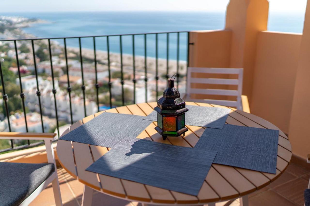 Chalet Con Vistas Al Mar Y Piscina Mojacar Bagian luar foto