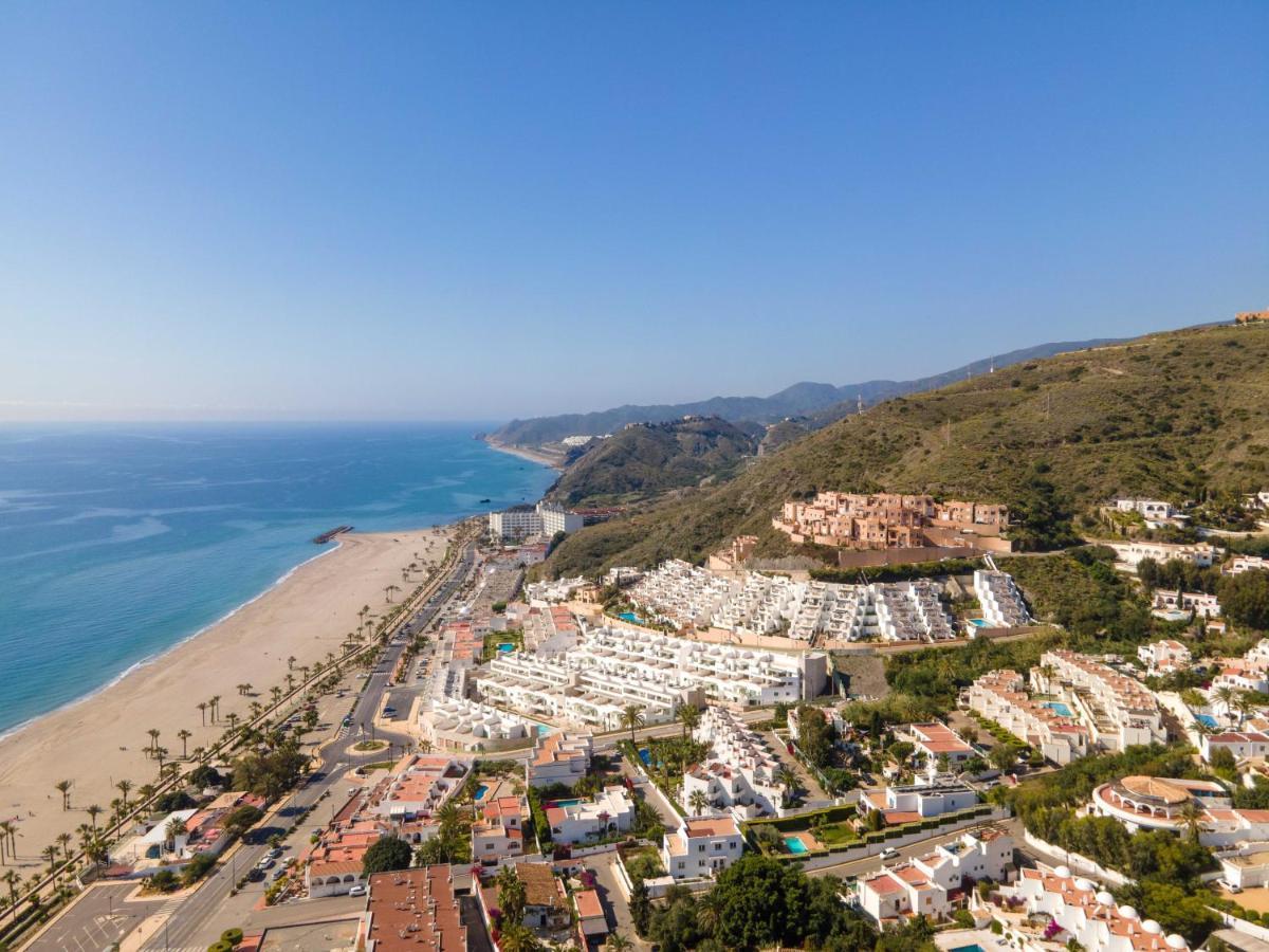 Chalet Con Vistas Al Mar Y Piscina Mojacar Bagian luar foto