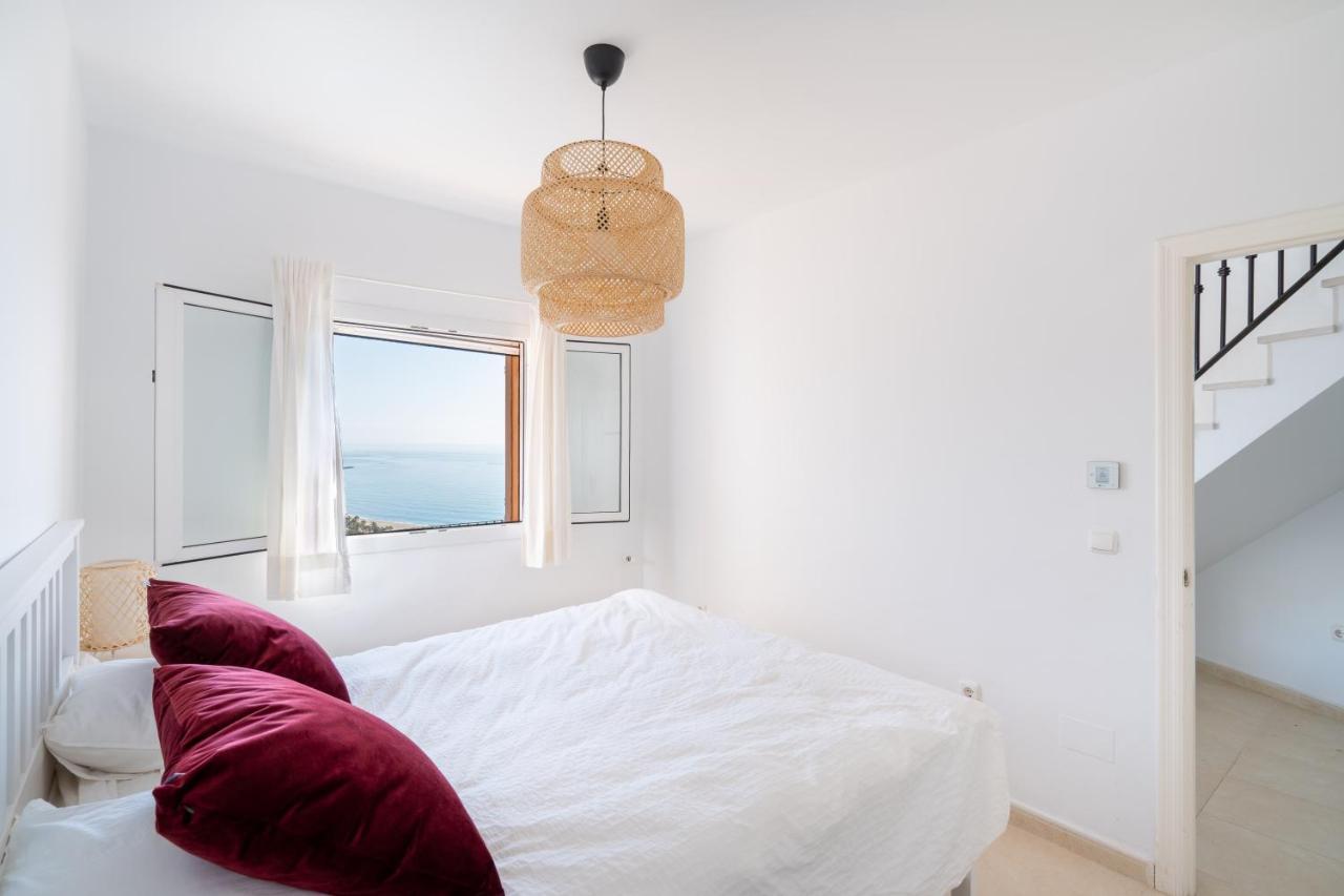 Chalet Con Vistas Al Mar Y Piscina Mojacar Bagian luar foto