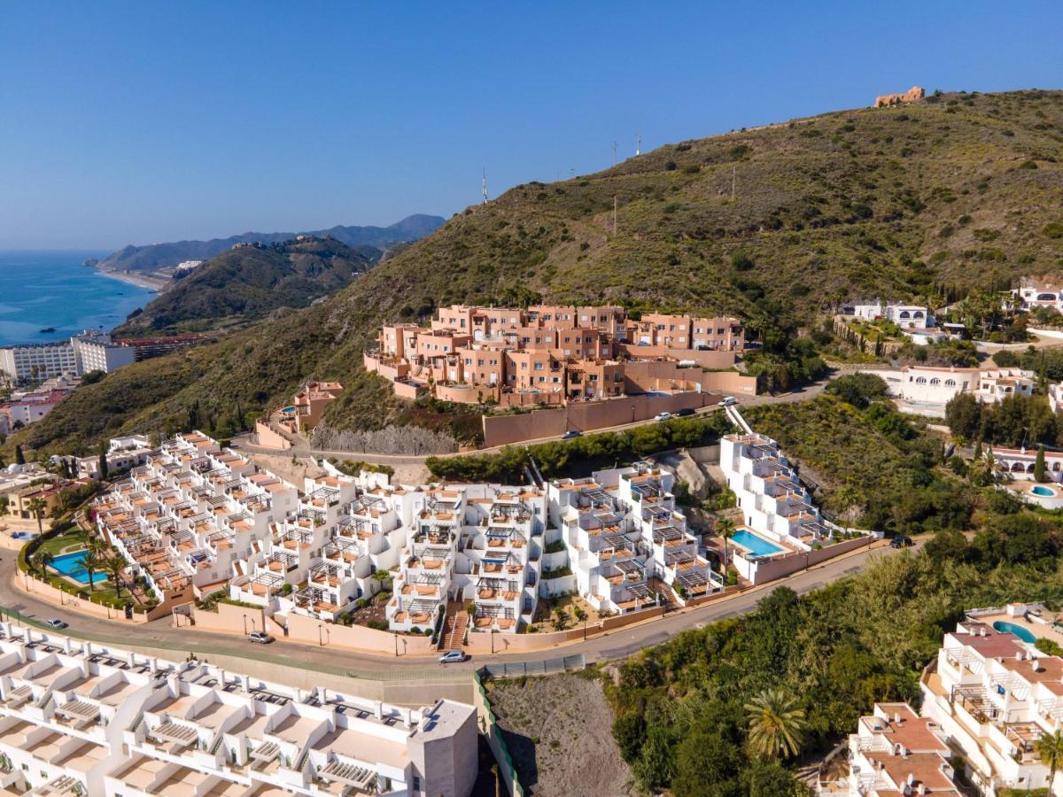 Chalet Con Vistas Al Mar Y Piscina Mojacar Bagian luar foto
