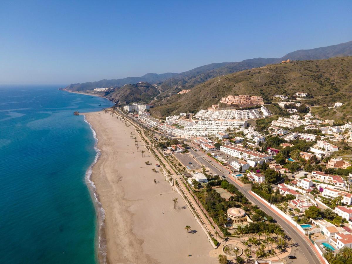 Chalet Con Vistas Al Mar Y Piscina Mojacar Bagian luar foto